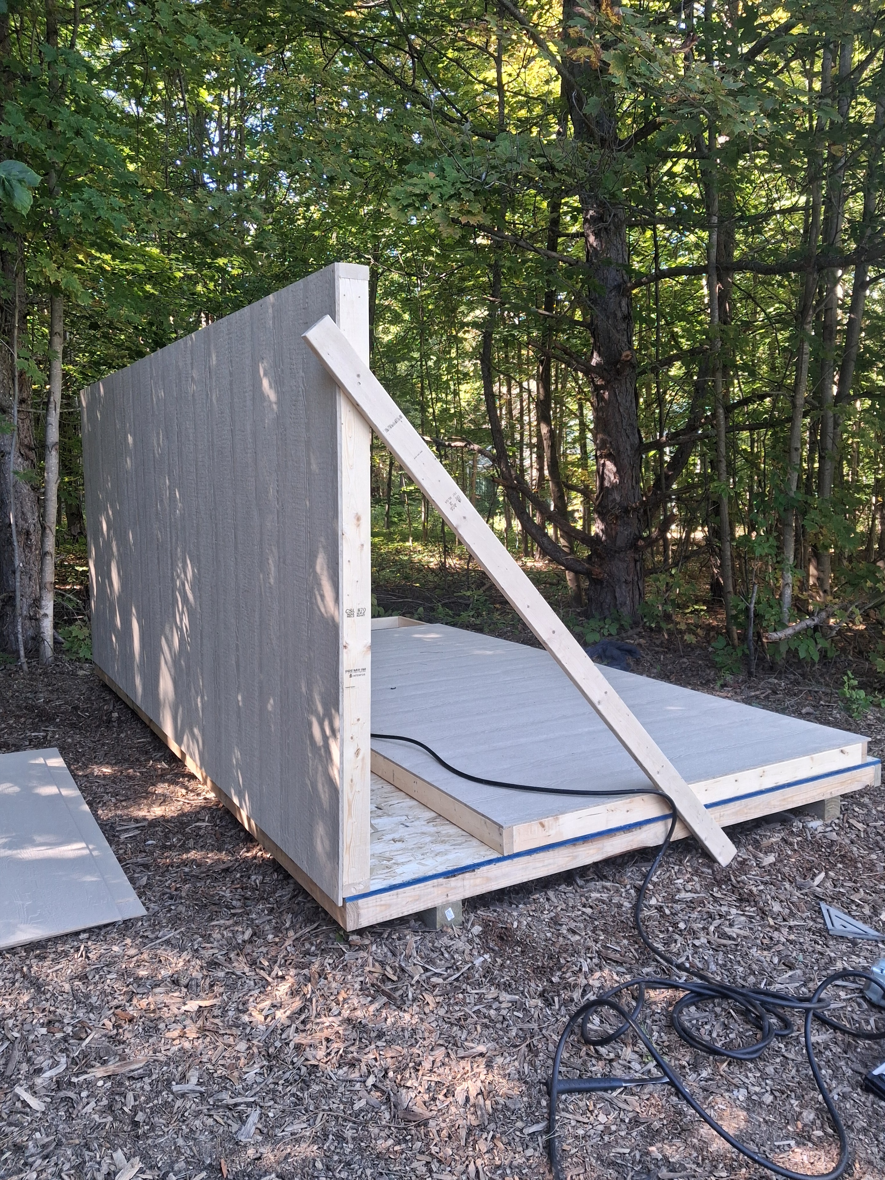 JB working on a project in Northern Michigan
